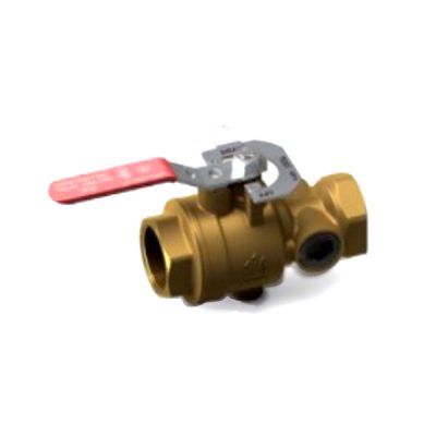 Válvula com visor, teste e dreno