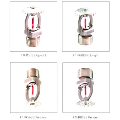 Sprinkler F1FR-SS Sprinkler reposta rápida em aço inox